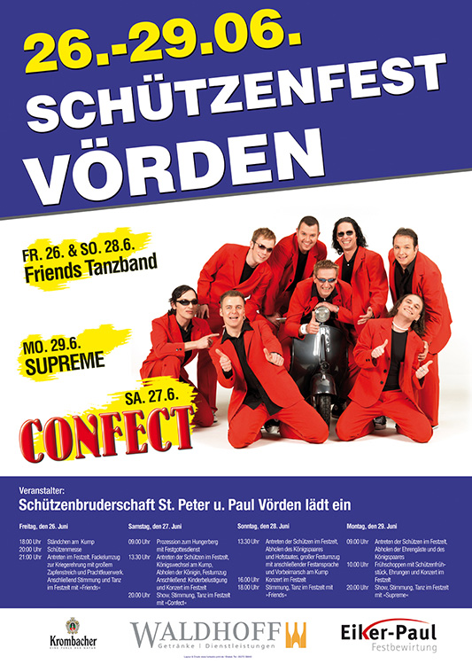 Plakat zum Schützenfest 2009